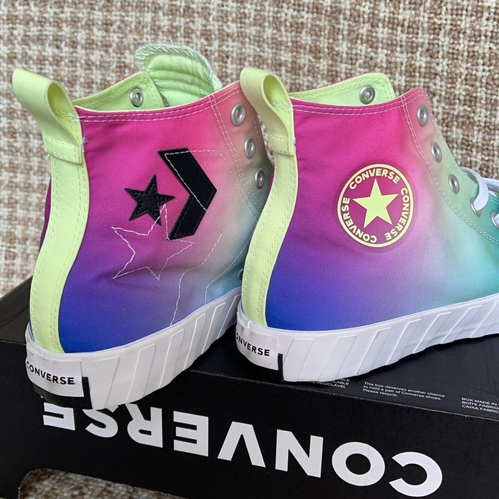 Converse Untitled Hi White/Barely Volt/Black MEN`S - Picture 15 of 15